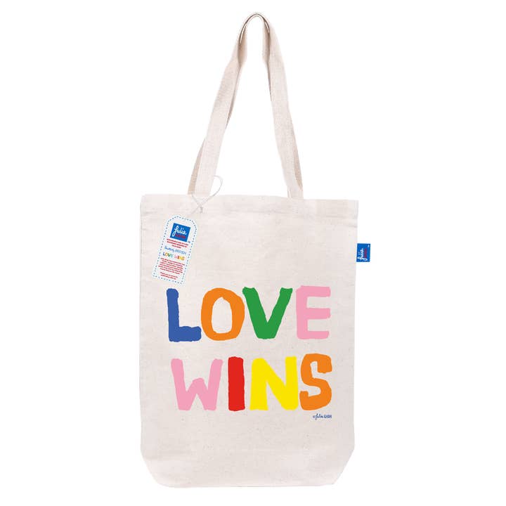 Julia Gash Pride 'Love Wins' Tote Bag for wholesale by Parkwood Springs