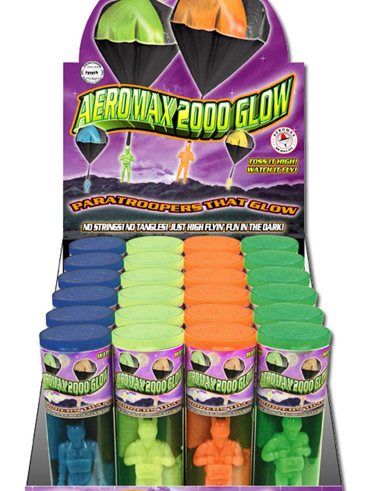 Aeromax 2000 Glow Toy Parachute for wholesale by Aeromax Toys