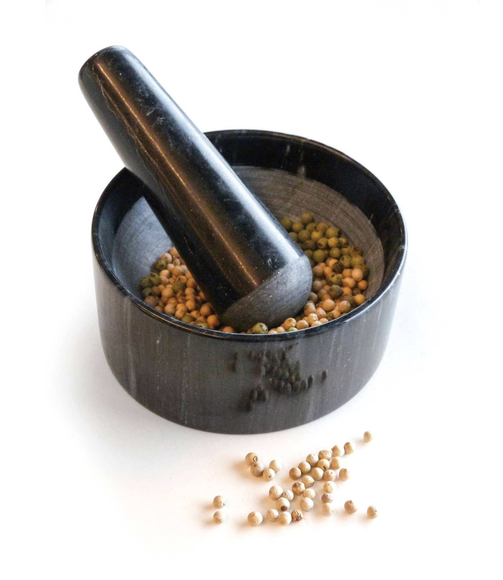 RSVP International - Wholesale Mortar & Pestle - Marble Mortal & Pestle - Black2
