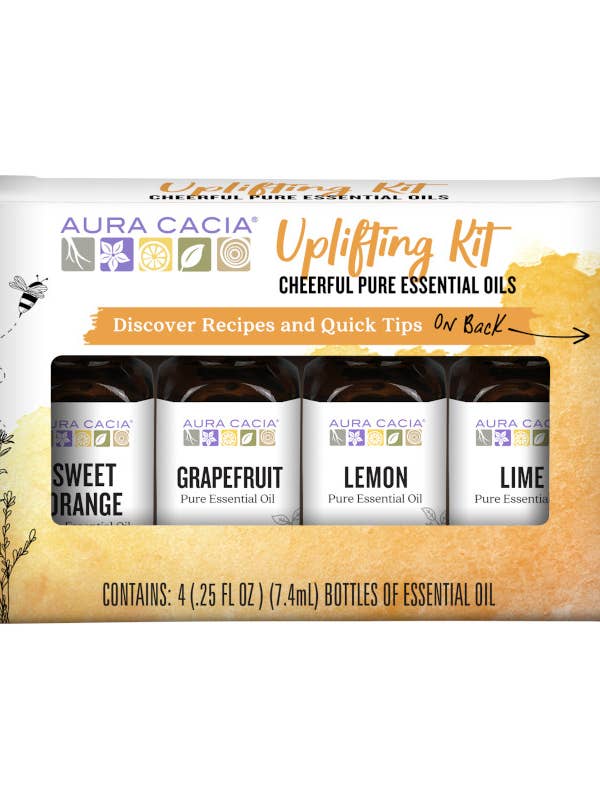 Uplifting Kit, 100% Pure Essential Oils |4 Cheerful Aromas for wholesale by Aura Cacia