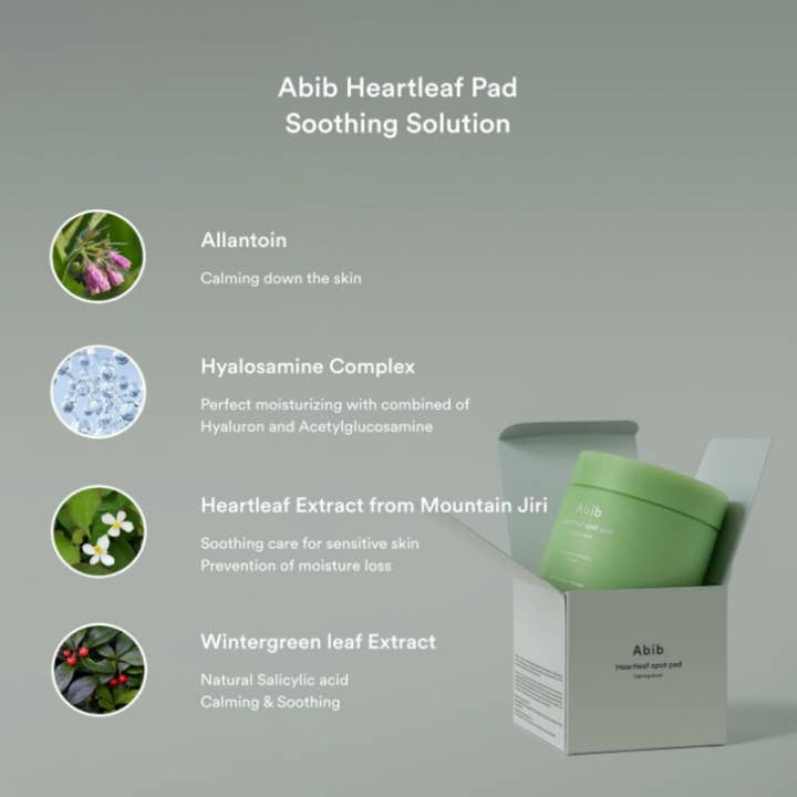 Best Beauty Group - Wholesale Skincare Face Mask - ABIB Heartleaf Spot Pad Calming Touch Sample