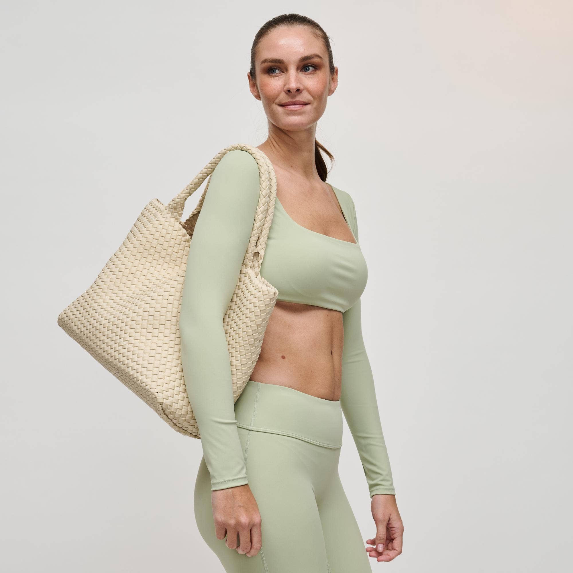 Sol and Selene - Wholesale Tote Bag - Women's - Sky's The Limit Large Woven Neoprene Tote96