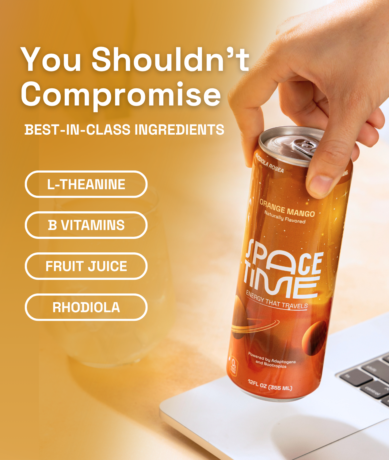 SpaceTime - Wholesale Sports/Energy Drink - ORANGE MANGO - (12 Pack)4