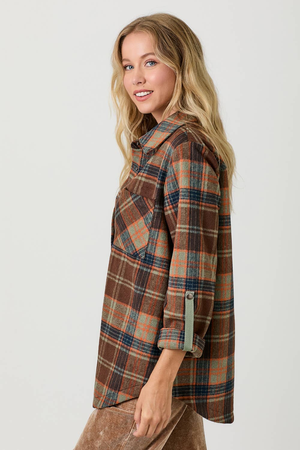 Mystree - Wholesale Shirt Jacket/Shacket - Women's - 60406 Plaid Shacket 15