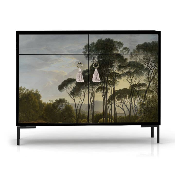 Really Nice Things - Wholesale Sideboard - MDF Sideboard 2 doors 2 drawers forest print0