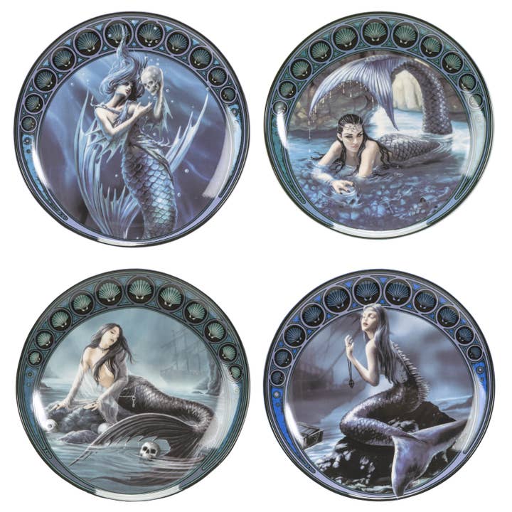 Sirens Dessert Plate Set of 4 for wholesale by Pacific Trading