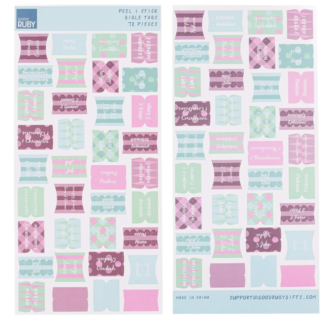 Ella Celebration - Wholesale Religion Book - Books of the Bible Tabs - Multicolor1