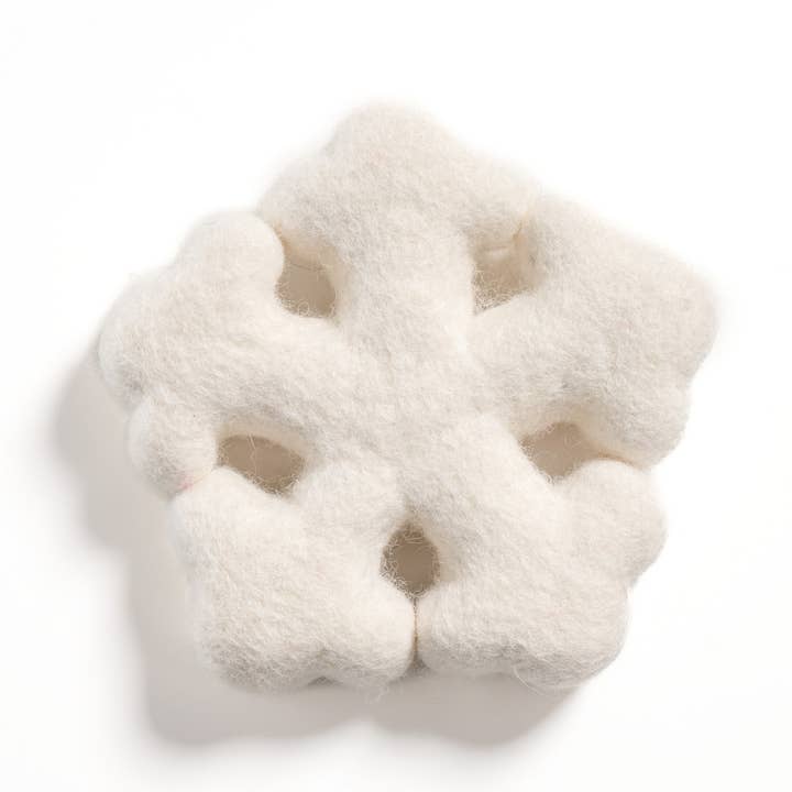 Snowflake Wool Felt Toy for wholesale by Awoo