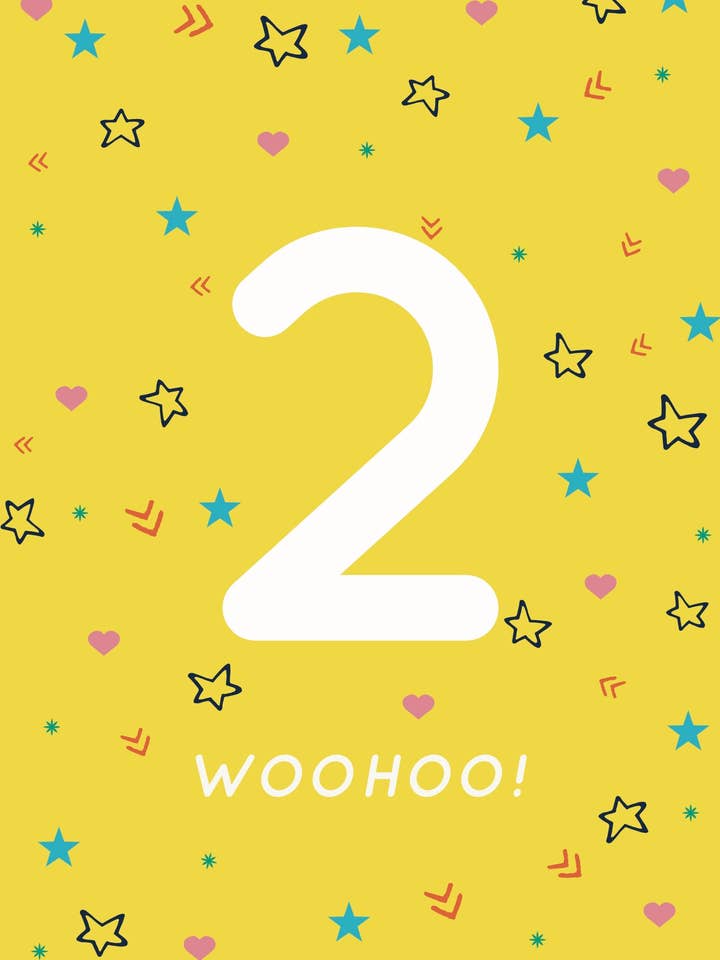 2nd Fødselsdag kort for engroshandel hos Sassy Jac