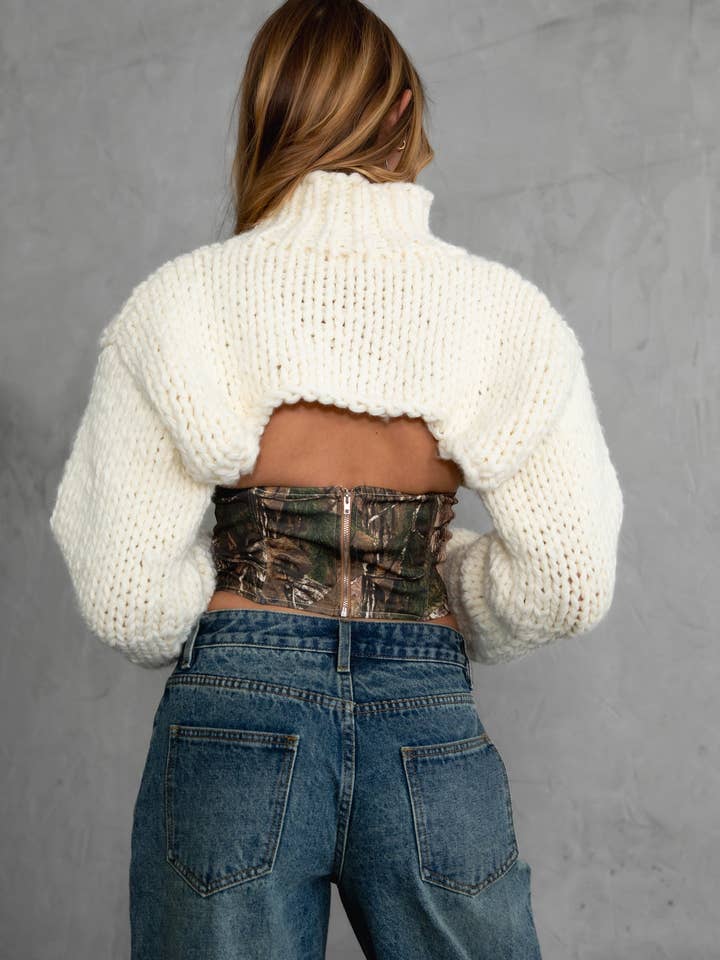 TICTOC – Engroshandel Pullover - Dame – CHRISTIE Heavy Gauge Sweater Strikket skuldertræk
 TC29112-CHRISTIE12