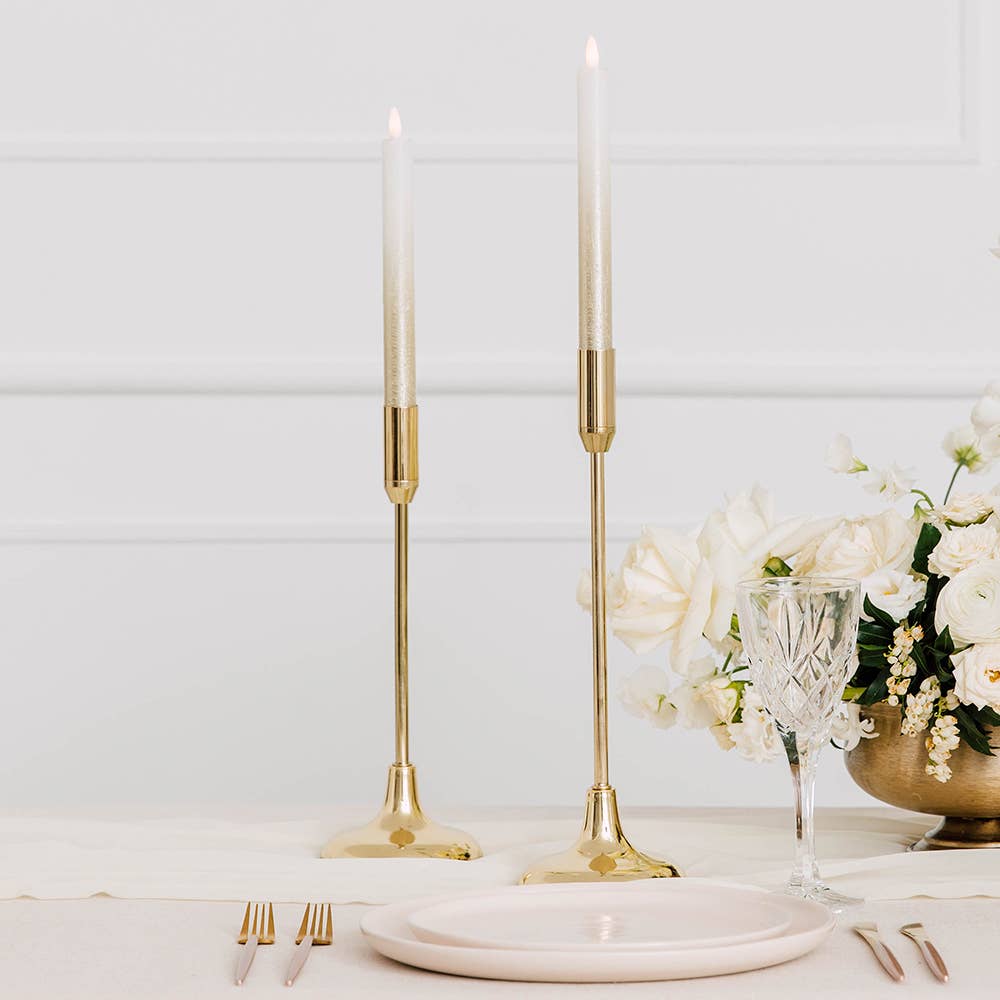 Weddingstar Inc. - Wholesale Candle holder - Classic Tiered Taper Candle Holders - Gold - Set Of 21