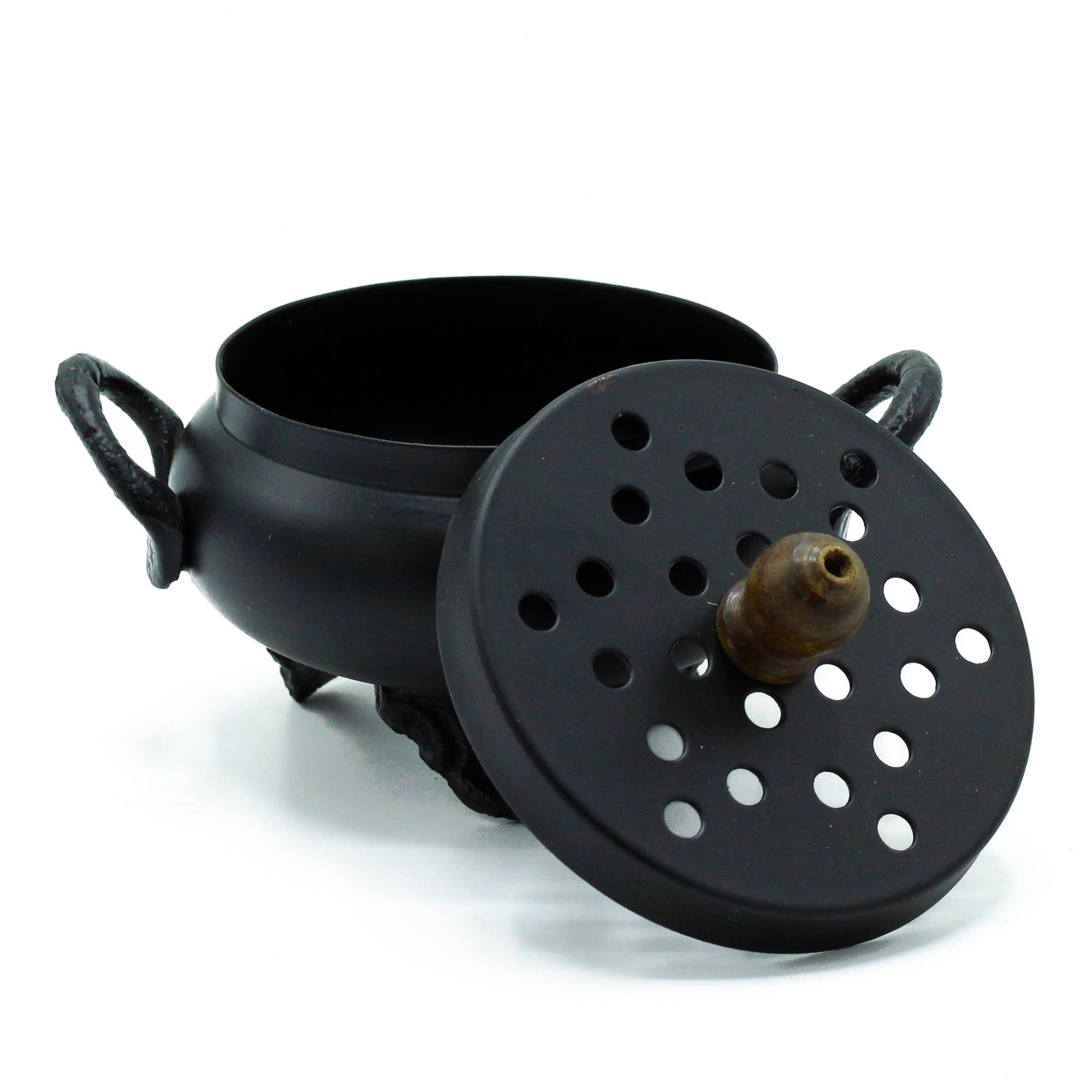 Ancient Wisdom - Wholesale Incense Holder - Classic Iron Cauldron Burner1