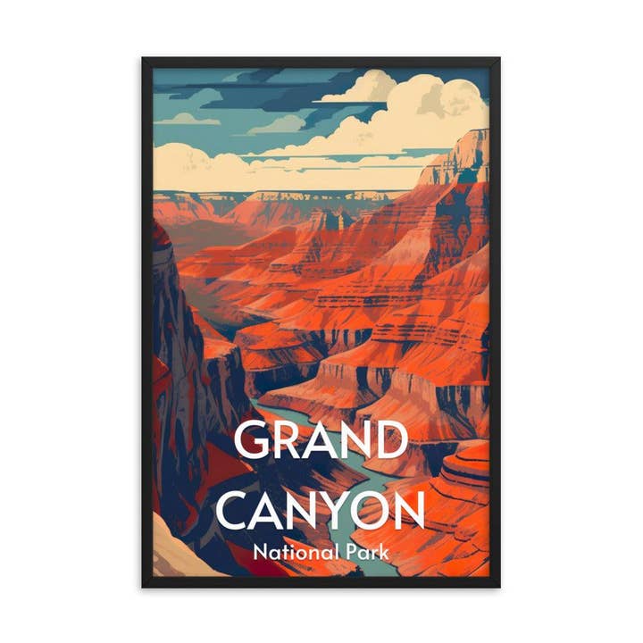 Grand Canyon National Park Framed poster for wholesale by Wander Trails