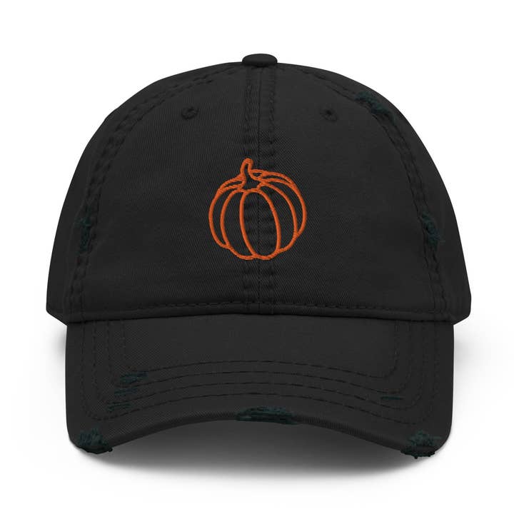 Chapeau délavé citrouille pour la vente par Salty Skeleton Co.