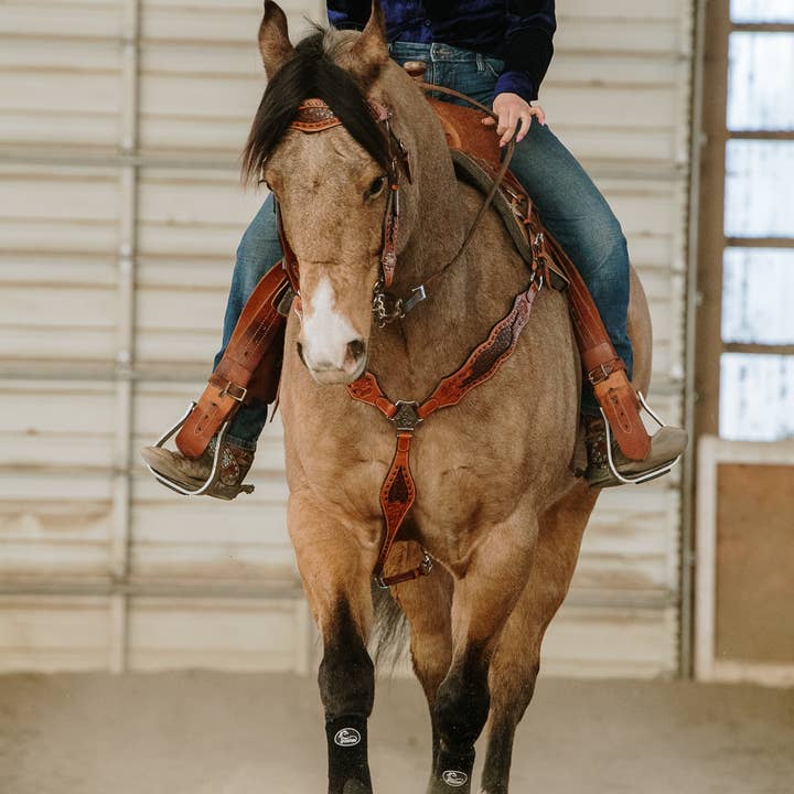Schulz Equine - Wholesale Horseback Riding Gear - Wyatt Earp Headstall and Breast Collar Set