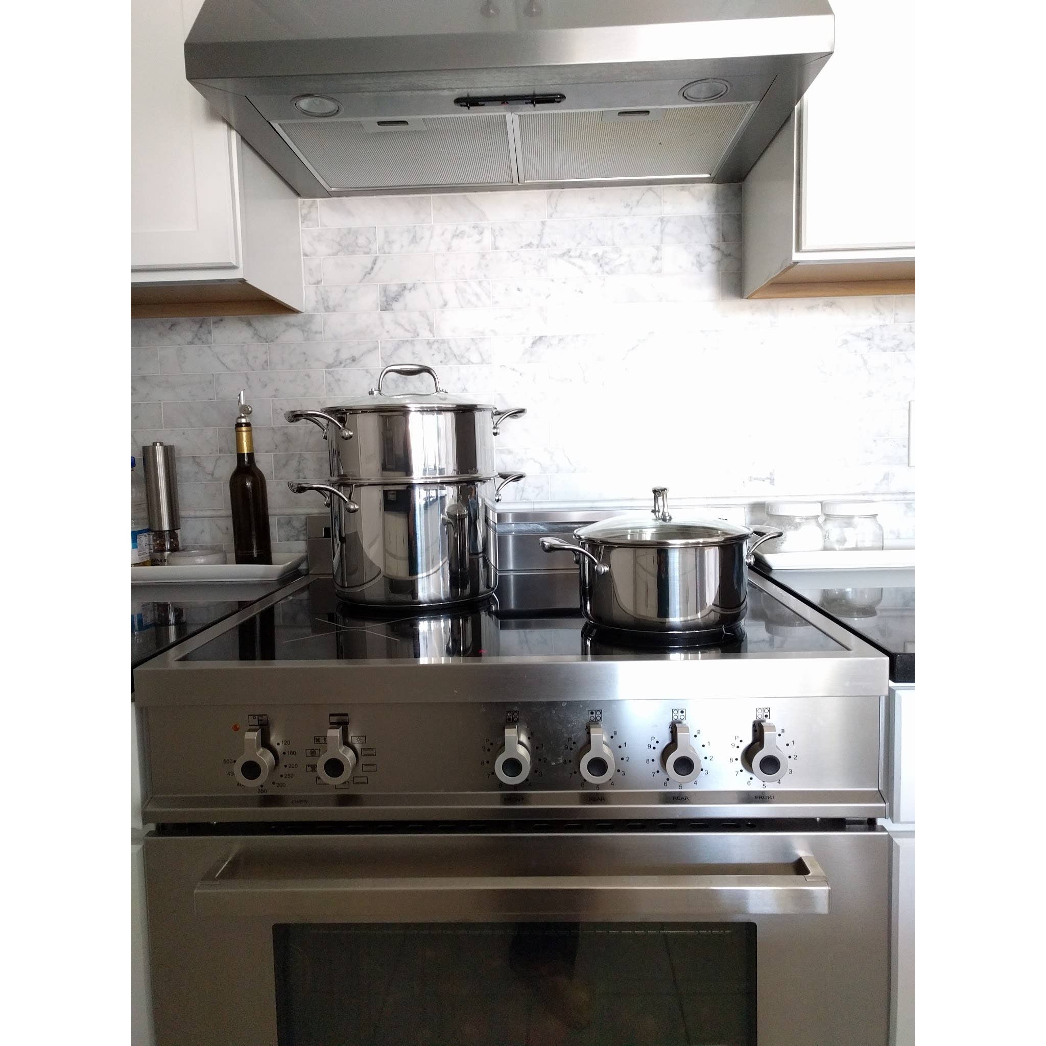 Housewarming Stainless Steel Ceramic Nonstick 10pc Cookware Set PTFE Free for wholesale on Faire3