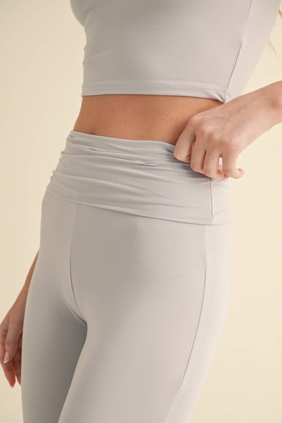 KIMBERLY C - Wholesale Pants - Women's - Soft Knit Foldover Flare Pants44