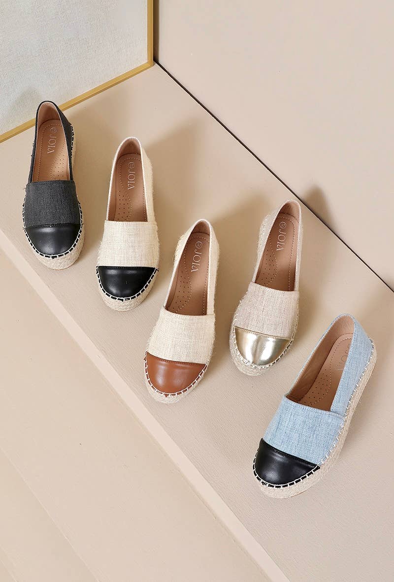 Joia Paris – wholesale Wedges – Women’s – Trendy Bicolor Wedge Espadrille H8-9256