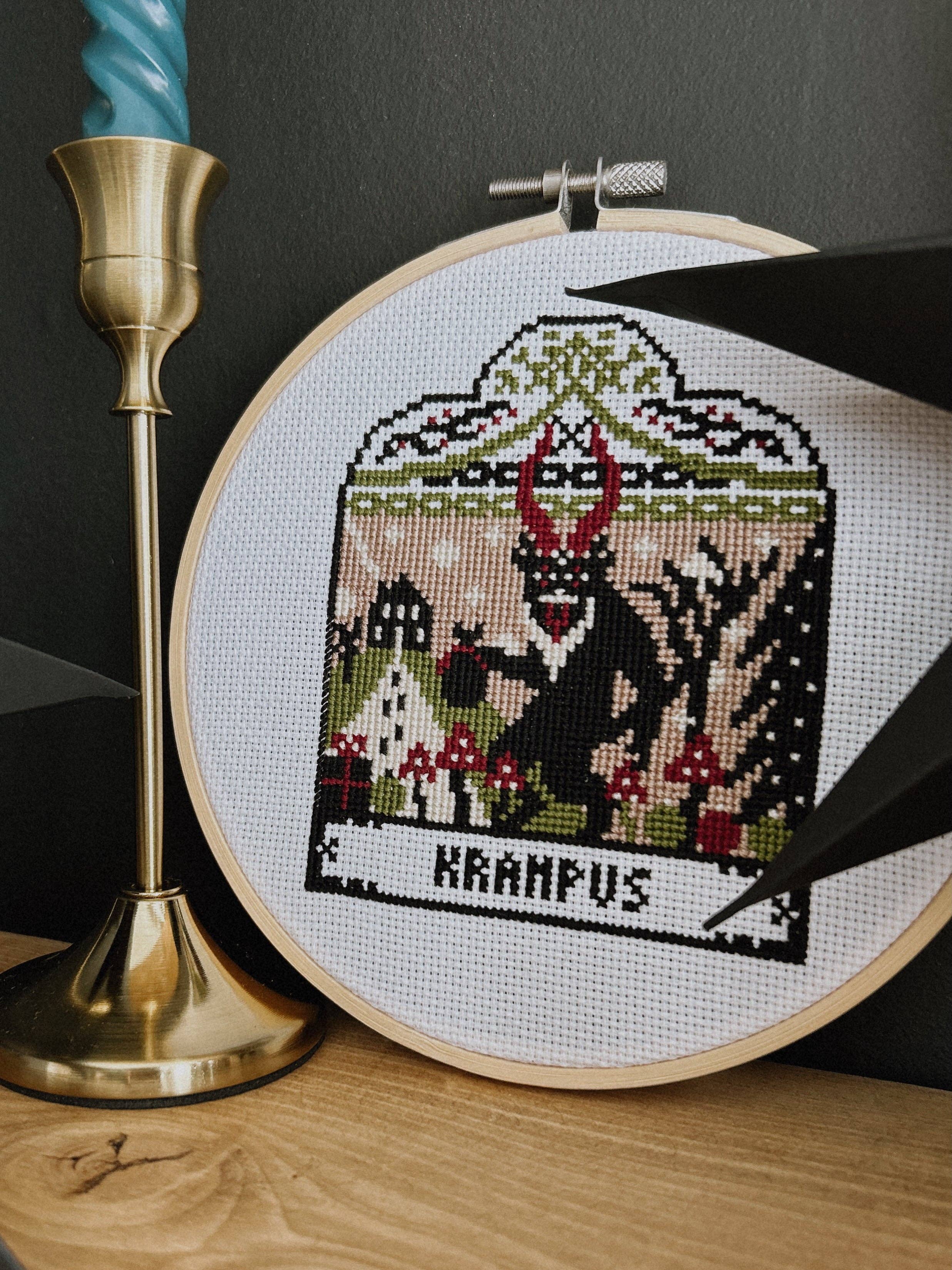 Innocent Bones - Wholesale Embroidery/cross-stitch supplies - 'Krampus' Christmas Folklore Cross Stitch Kit2