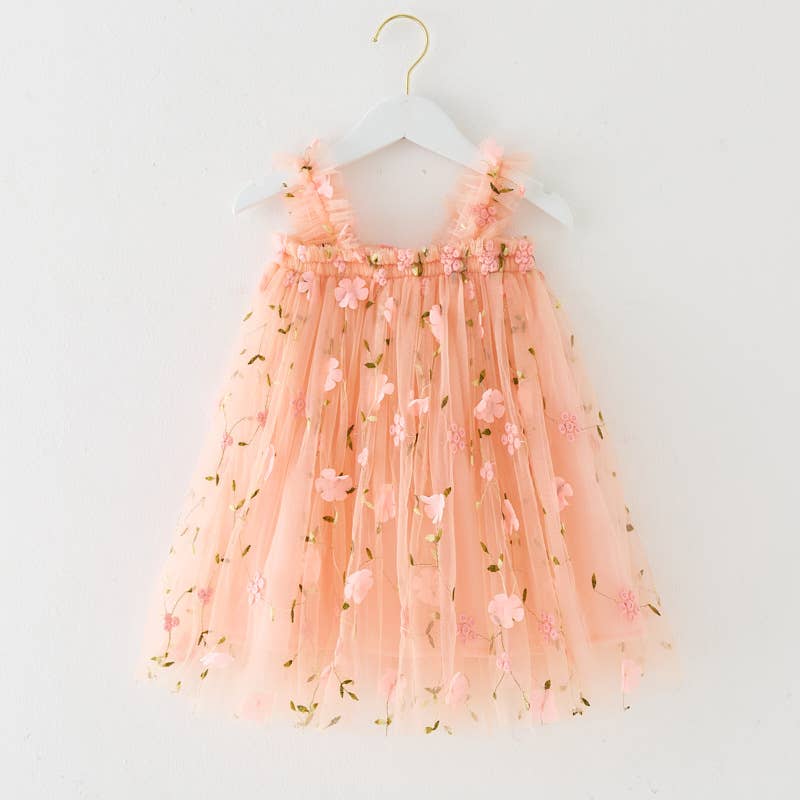 Little Trendy - Wholesale Dress - Kids - Girls 3D butterfly mesh Princess fairy dress 8