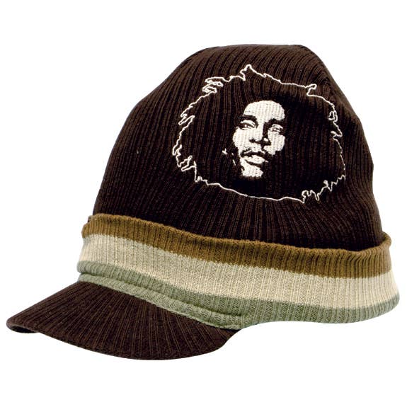 Official Store – Gorro - Unissexo por atacado – Bob Marley - Gorro com Viseira Freedom Knit0