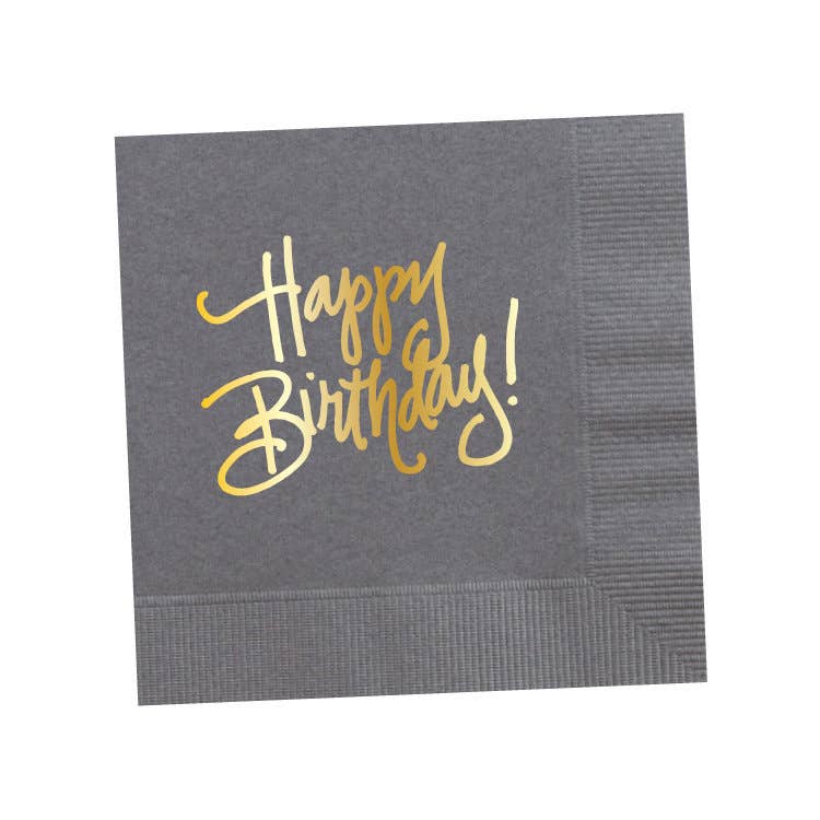Natalie Chang - Wholesale Disposable Napkin - Happy Birthday! (16 colors) | Napkins12