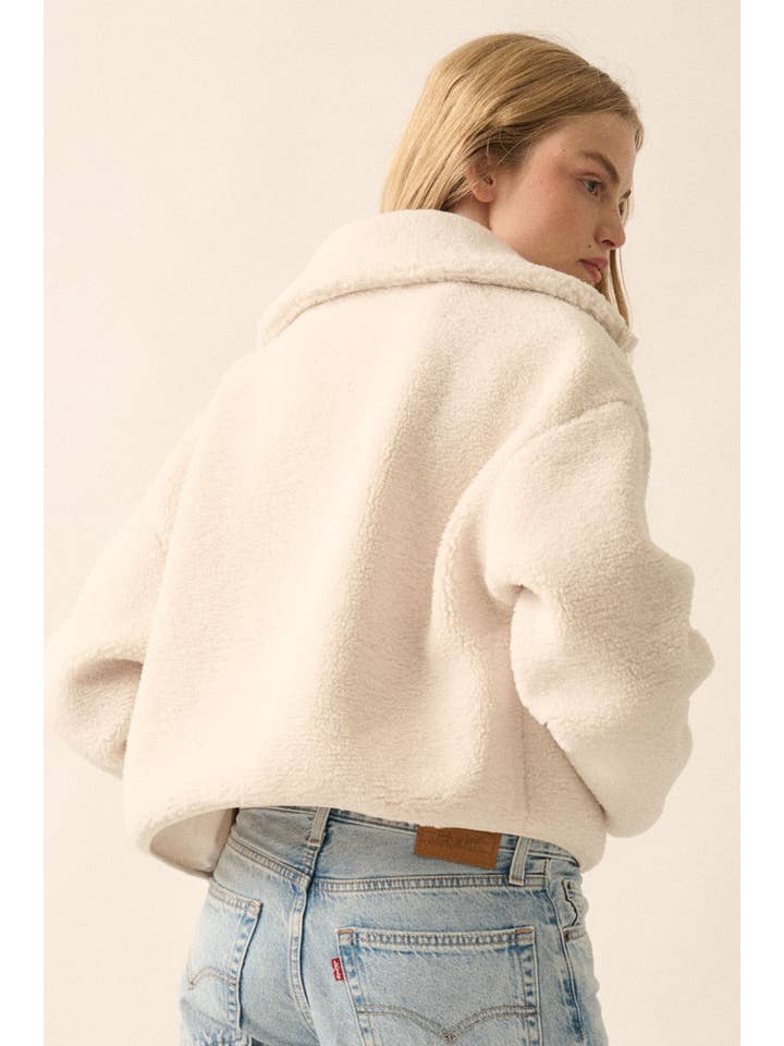 Promesa USA - Wholesale Fleece - Women's - Solid Sherpa Fleece Zip-Up Pocket Jacket7