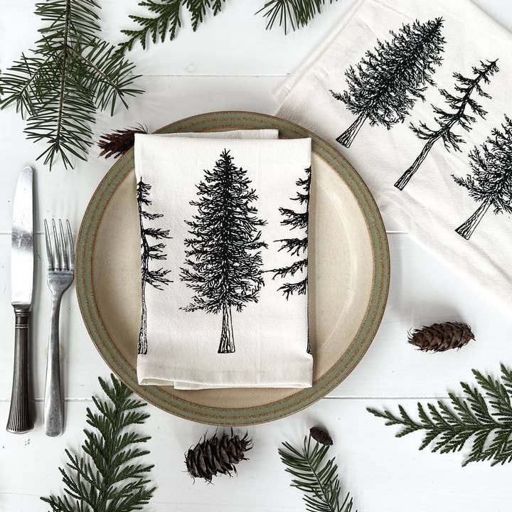 Your Green Kitchen - Wholesale Dinner & Cloth Napkin - Cloth Napkins / Tree Napkin set of 2/ Reusable Napkin