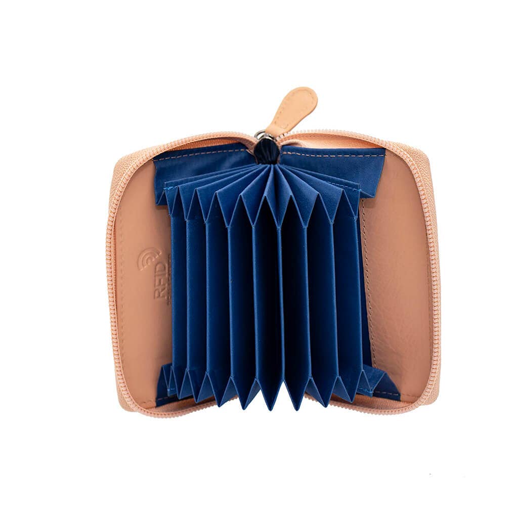 PRIMEHIDE - Wholesale Card Holder - Unisex - Concertina Leather RFID Credit Card Holder - 78033