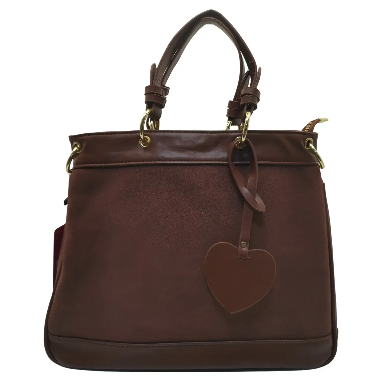 Superbia - Wholesale Tote Bag - Women's - Love Heart Tag Short Handle Tote with Shoulder Strap 22030