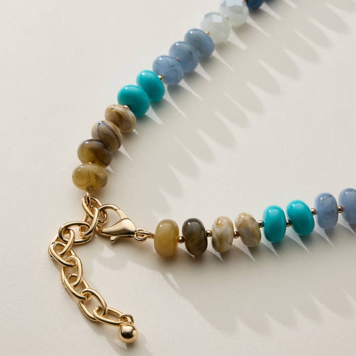 Frem - Wholesale Beaded/Pearl Necklace - Mixed Bead Short Necklace with Adjustable Length8