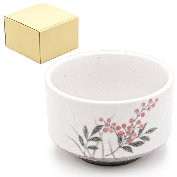 Red Berry Japanese Matcha Tea Bowl - 6pack for wholesale by EMC