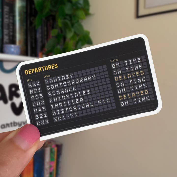 Autocollant de départs, autocollant de livre, autocollant Kindle pour la vente par Art by Viva