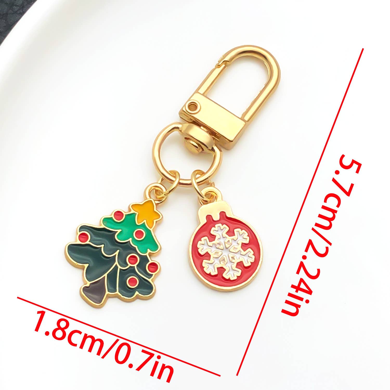 MKS America - Wholesale Keychain - Women's - Merry Christmas cute Christmas tree Santa Claus keychain3