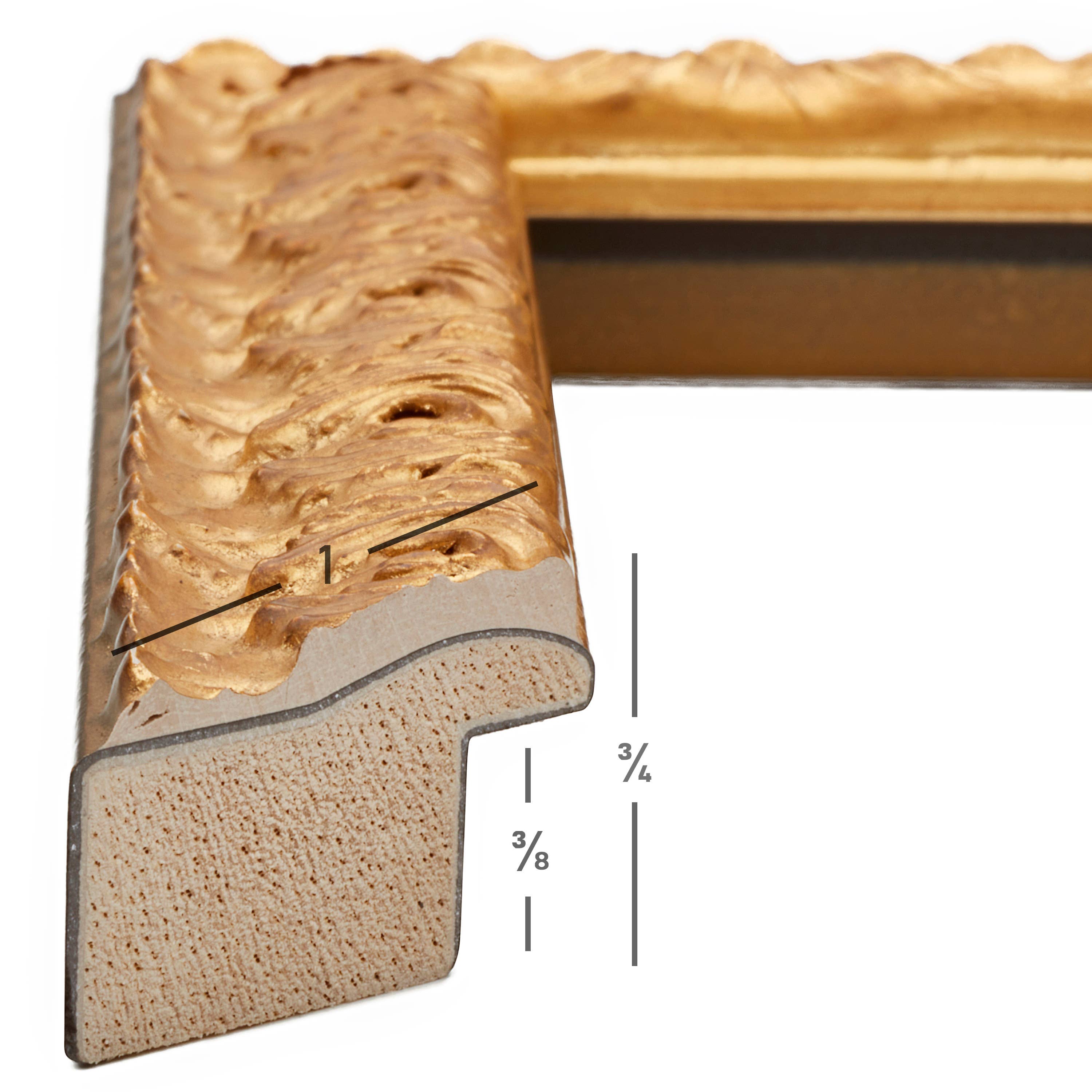 Craig Frames - Wholesale Picture Frame - 5x7 Picture Frame, Versailles Ornate Gold, Assembled1