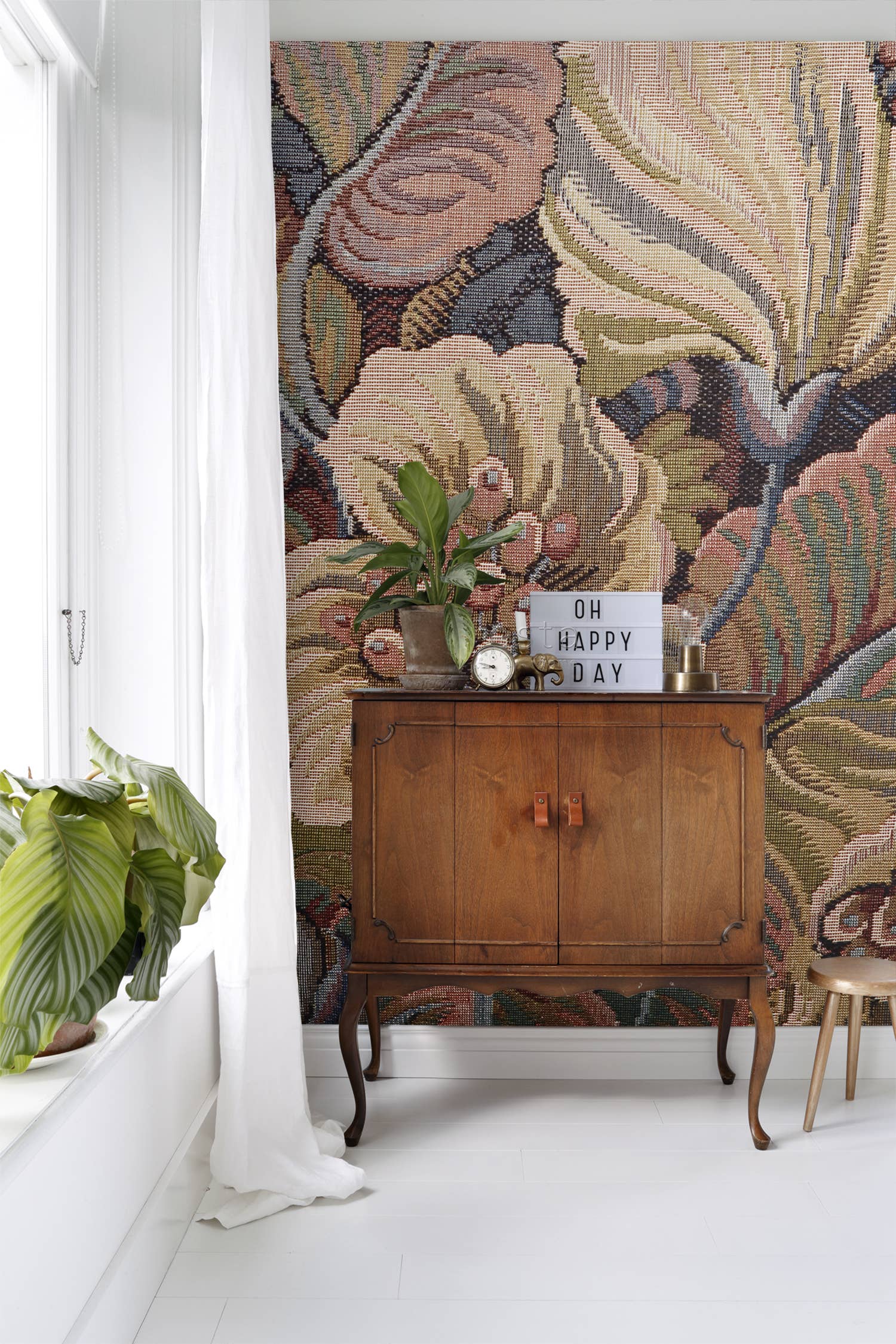 orange Vægmaleri med blomsterprint for engroshandel på Faire2