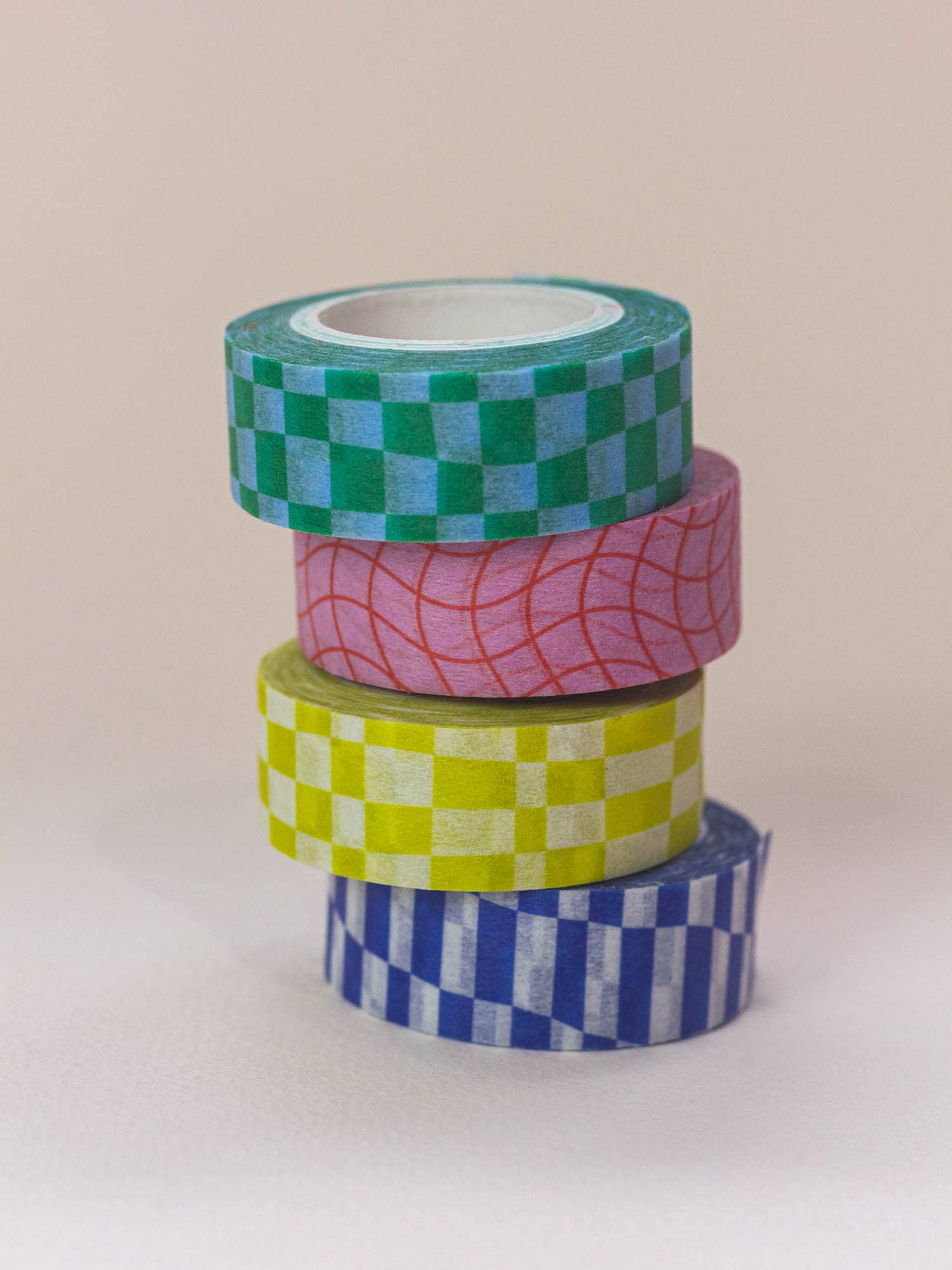 My Darlin' - Wholesale Washi Tape - Space Time 15mm • Warped Checks Washi Tape1