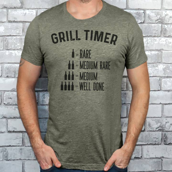 GRILL TIMER T-SHIRT for wholesale by dkhandmade