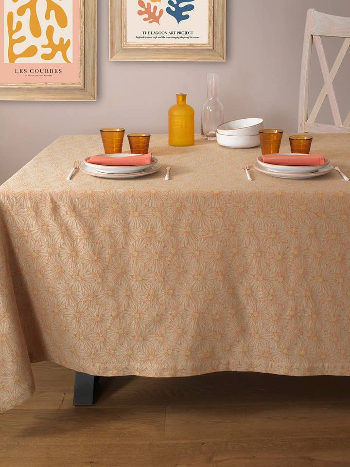 Tovaglia Daisy cotone 100% per la vendita all'ingrosso da parte di BUSATTI