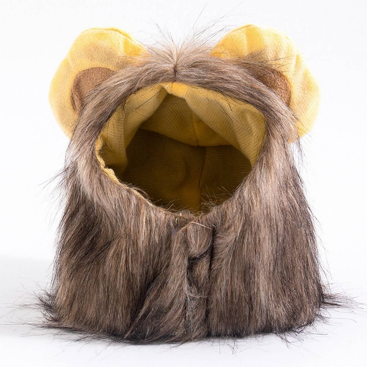 Brown Lion Mane Wig for Cats and Dogs – Pet Costume Hat_CWAH3745 for wholesale on Faire0