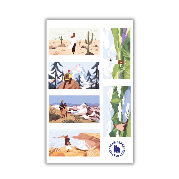 Ensam med naturen för wholesale av Four Bears Sticker Club
