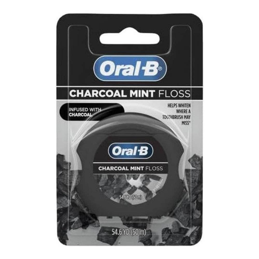 First Choice Buying - Wholesale Floss - Oral-B Charcoal Mint Floss,  54.6 YD / (50m)1