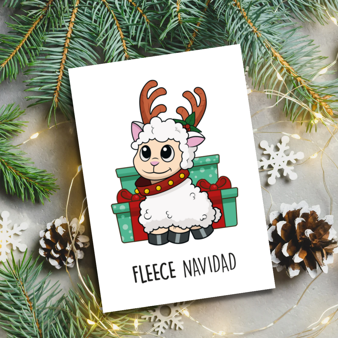 Sarah's Simulacrum - Wholesale Christmas Card - Fleece Navidad1