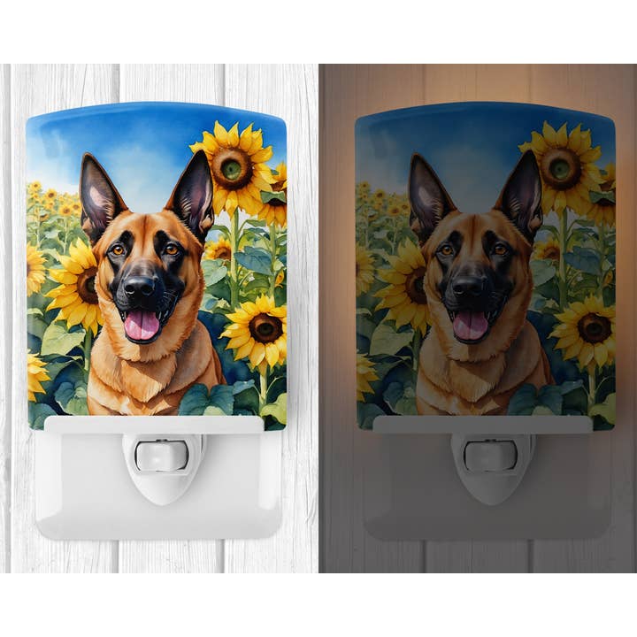 Caroline's Treasures – wholesale Night light – Belgian Malinois in Sunflowers Night Light DAC6022