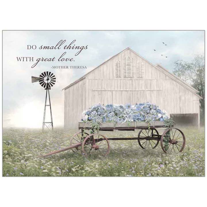 Carte de remerciement Wagon de fleurs pour la vente par Legacy