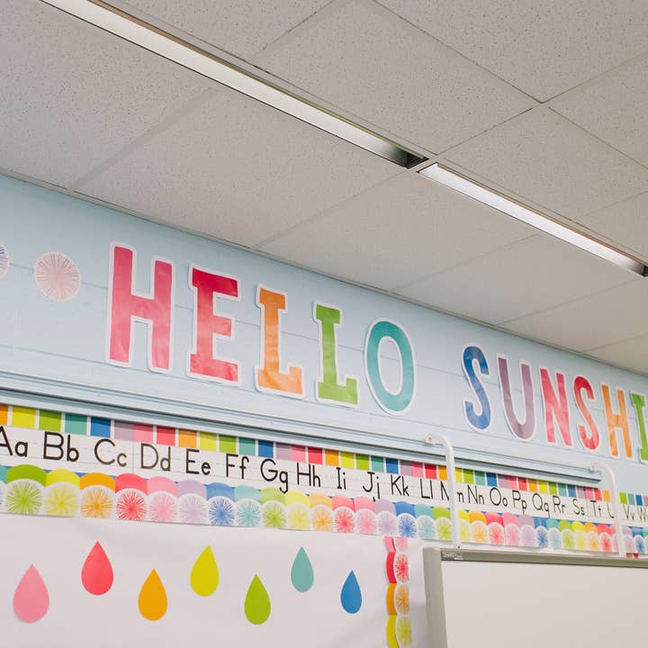 Schoolgirl Style - Wholesale Sign - "Hello Sunshine" Inspirational Classroom Headline | HelloSunshine | U PRINT | Schoolgirl Style