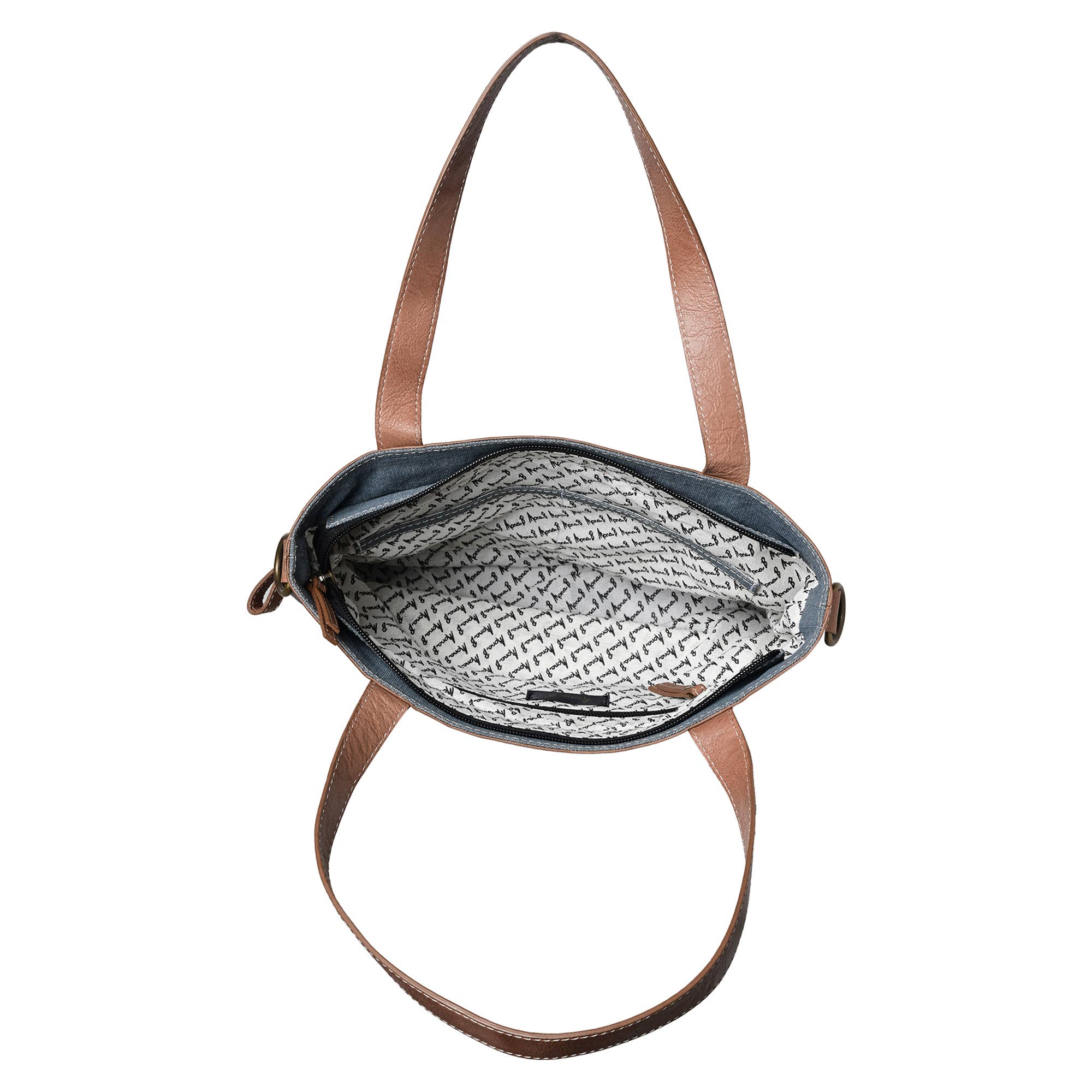 Mona B. – wholesale Axelremsväska – Dam – VINTAGE SCRIPT AXELVÄSKA, DAMMIG BLÅ, M- 1834 7