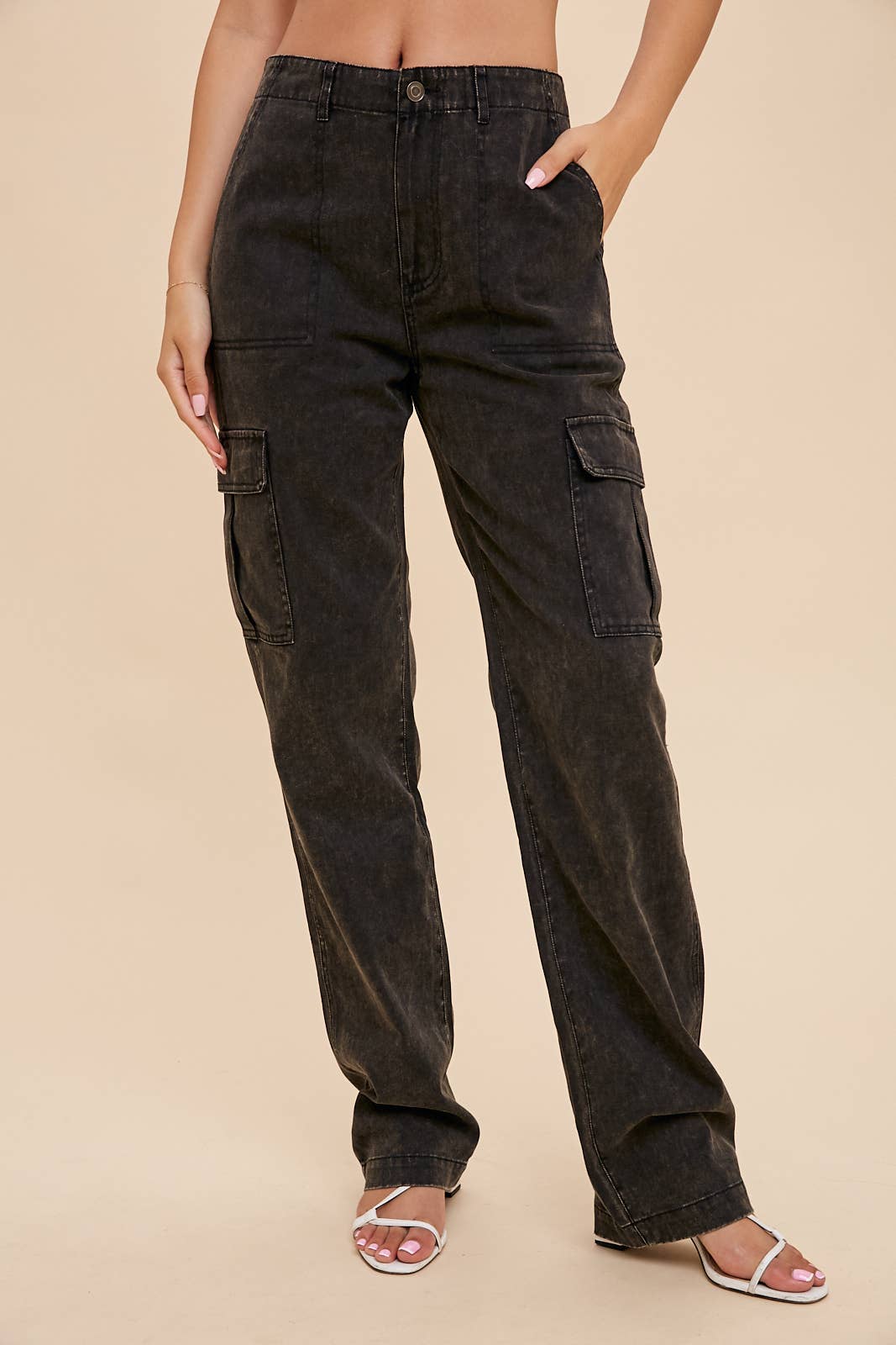 【COLOR iN ID】Washed fold cargo denim Wholesale STONE WASHED CARGO DENIM for your store - Faire