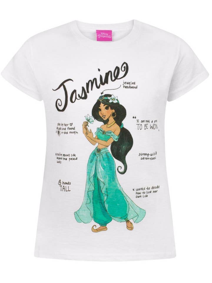 T-shirt blanc à manches courtes Disney Raiponce pour filles pour la vente par Vanilla Underground