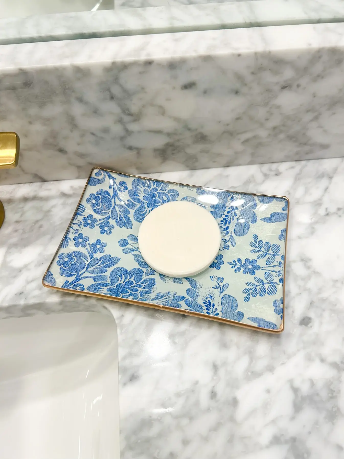 Biccara - Wholesale Decorative Tray - Blue Vintage Rectangular Glass Plates – Decoupage Collection2